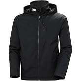 Helly Hansen Crew Hooded Waterproof Windproof Breathable Rain Coat Jacket Waterproof Hooded Windproof, Breathable Men (Pack o