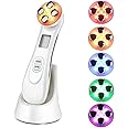 SYOSI Radio Frequency Skin Tightening Machine, 5 in 1 RF Ion Mesotherapy Face Beauty Massager, LED Photon Skin Rejuvenation Remover Wrinkle Care Device