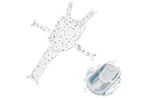 FIDGET PACK 1 Stück Badewannensitz Baby, Baby Faltbar Badewannensitz, Babybadenetzt Babywannenmatte, Anti-Rutsch BadeNetz, Verstellbar Badewanne Pad Baby Badezubehör für Neugeborene Kleinkind