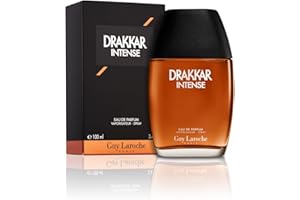 Drakkar Intense de Guy Laroche - Eau de Parfum Séduisant & Ambré - Intense et Puissant, Notes de Bergamote, Daim et Vanille - Parfum pour Homme - 100 ml