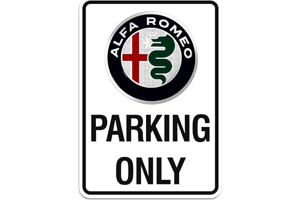 Alfa Romeo 21401 Panneau Parking Only 28 x 40 cm