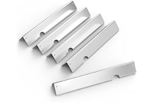 66032 Edelstahl Flavorizer Bars für Weber Genesis II/LX 300 Serie, Genesis II E/S-310, II E330, II E335, II S335, II LX S/E-340 Gasgrills, 43,4CM Hitzeplatte, 66795 Grill-Ersatzteile Aromaschienen