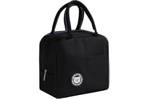 DEARBAG Sac Isotherme Repas, Portable Sac à Déjeuner Imperméable Isolé Sac à Lunch Isolé Lunch Box Isotherme Pliable Sac de Pique-nique Sac à Bento Convient pour Travail École Bureau