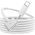BOUTOP 140W USB C Mag-Safe 3 Cable USB Type C to Mag Safe 3 Charging Cable Compatible with MacBook Pro 2023(M2,14/16inch)/2021(M1), MacBook Air 2024(M3,13/15 inch)/M2 Nylon Braided-1.8M