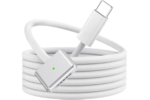 BOUTOP USB C to Magnetic 3 Cable 140W PD Fast Charging USBC Magnetic 3 Charging Cable Compatible with MacBook Pro M1 2021/M2 2023(14”/16”),MacBook Air M4 2025 (13''/15”),M2,M3/M3 Pro/M3 Max 2024 2M