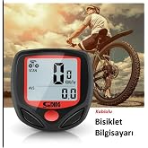 Dijital Bisiklet Hız Mesafe &Ouml;l&ccedil;er Su Ge&ccedil;irmez Yol Bilgisayarı Siyah