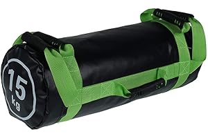 Your's Bath Sac de Sable Musculation,Sac Lesté Crossfit 15kg,Sand Bag Power Bag avec Poignées Réglable pour Entraînement de Musculation Fitness Exercise (sans Sable) (15KG)
