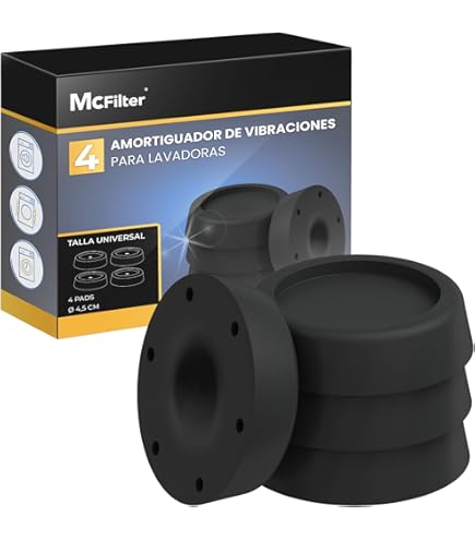 SHINING HOUSE Piezas Anti Vibración Pies Lavadora, Almohadillas Anti Vibracion Universales Amortiguadores Para Electrodomesticos Lavadoras Y Secadoras Almohadillas Cojines Para Lavadora 85220199