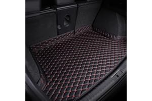 SAXCXCS Maletero Coche Protector, para Seat ATECA 2017-2024 Funda de Maletero de Coche Protector Maletero,AntiarañAzos Impermeable Alfombra,C/Black Red