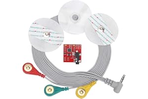 Walfront EMG Sensor Elektromyographischer Sensor Muskelsignalsensor Mit EMG Verbindungsleitung(EMG Sensor)
