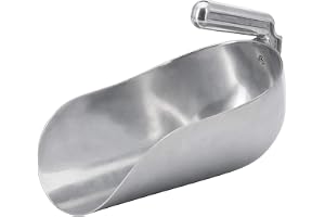 Westmark foder/påse/vägning/påfyllningsskop, med inre handtag, Kapacitet: 2600 ml (ca 2000 g mjöl), aluminium, magasin, silve