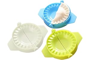 CHIKANB Ravioli Dumpling Maker set of 3 Pcs Dumpling Mould Dough Press set Mould - Manual Chinese Dumpling Pie Ravioli Maker Mold Cutter Gyoza Empanada Mould Pastry Dough Press Tool for Home Kitchen