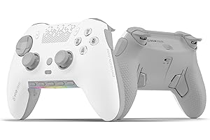 SCUF ENVISION PRO Wireless V2 (2025) PC Only Gaming Controller – Anti-Drift Thumbsticks – Five Remappable G-Keys – Remappable Back Paddles – Instant Triggers – White