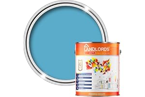 LANDLORDS PAINT Landlords Anti Damp, Anti Mould and Condensation - Ocean Blue Matt Finish - 1 Litre - Prevent & Control Damp On Internal Walls & Ceilings - Easy To Apply