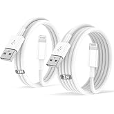SIZUKA Cavo iPhone [2M 2Pezzi] Cavo Lightning Certificato MFi Nylon Ca