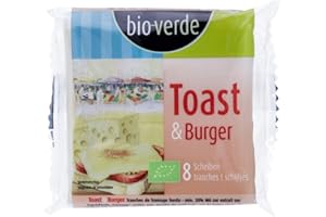 BIOVERDE Toast & Burger Schmelzkäsescheiben 6 x 150 gr
