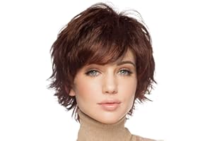 HAIRCUBE Pixie cut wig hommes perruque femmes belle blonde cheveux courts avec frange perruque naturelle