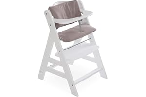 Hauck Alpha+ poduszka na wysokie krzesło Deluxe, elastyczna beżowa, miękka tkanina, można prać w pralce