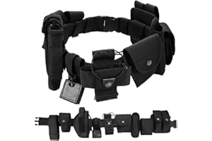 REAQUE Taktischer Gürtel, 10-teiliges Set Polizei Gürtel Militär Gürtel, Polizei Taktische Ausrüstung, Nylon Schnellverschluss Kampfgürtel, Outdoor-Sport, Camping, Jagd, Sicherheitsausrüstung