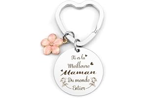 KTIAVO Cadeau Maman Porte Clef Cadeau Pour Maman Cadeau Anniversaire Maman Cadeau Fete des Meres Cadeau Belle Mere Cadeau Future Maman Cadeau Jeune Maman Cadeaux Maman Cadeau Fête des Mères Cadeau Noel