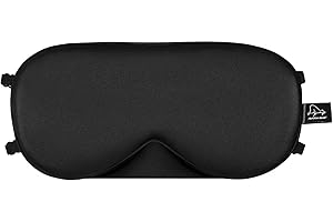 ALASKA BEAR Sleep Mask 2 Straps, Mulberry Silk, Twin Thin Elastic Bands Stay Put All Night, Super-Smooth Slim Eye Mask Two Adjustable Head Strings and Nose Baffle