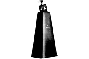 XDrum HCB-8 Cowbell - 8" Kuhglocke mit 25 cm Länge für Drums und Percussion - Glocke aus Stahl - An Schlagzeug montierbar - Schwarz