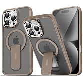 GGM GİYİM & AKSESUAR iPhone 16 Pro Max i&ccedil;in Magsafe ile Uyumlu Arkası Mat Yapıya Metal Kamera &Ccedil;er&ccedil;eveli Ultra G&uuml;&ccedil;lendirilmiş 
