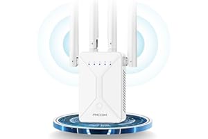 FMCCOM 2024 Il Più Recente Ripetitore WiFi Potente per Casa Amplificatore WiFi 1200Mbps Dual Band 5GHz e 2.4GHz Ripetitore di Segnale Internet Senza fili, Facile da Configurare