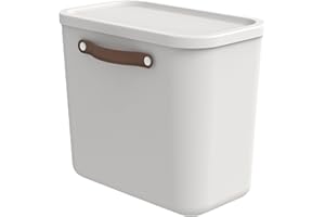 Rotho Maloja Aufbewahrungsbox 25 l, Kunststoff, weiss, 25 (39.5 x 26.5 x 34.0 cm)
