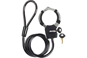Master Lock Kabelschloss mit Schlüssel, 1 m, Ideal für Scooter Roller, Fahrrad, Kinderwagen, Sportausrüstung