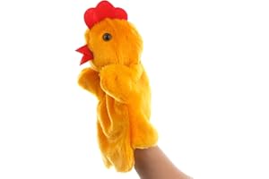 LOMTRATS Hund, Kaninchen, Elefant, Taube, Drache, Ziege, Koala, Panda, Bär, Schaf, Kuh, Handpuppen, Plüschtiere, Spielzeug für fantasievolles Rollenspiel, Geschichtenerzählen, Geschenke für Kinder