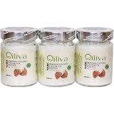 Oiliva Soğuk Sıkım Hindistan Cevizi Yağı 3 x 300ml |%100 Doğal & Saf | Katkısız | Cam Şişede