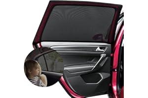 AGAKY Tendine Parasole Auto,Tendine Parasole Auto Bambini Block Raggi UV,Parasole Auto per Finestrino Laterale Auto,Protegge Neonati Bambini e Animali Domestici,2 Pezzi 45 x 60cm