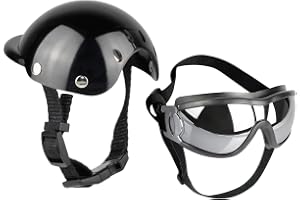 ATORSE Pet Dog Helmet Motorcycle Bicycle Riding Hat for Dogs Cats Small Pet Supplies Dog Supplies Clothing & Shoes