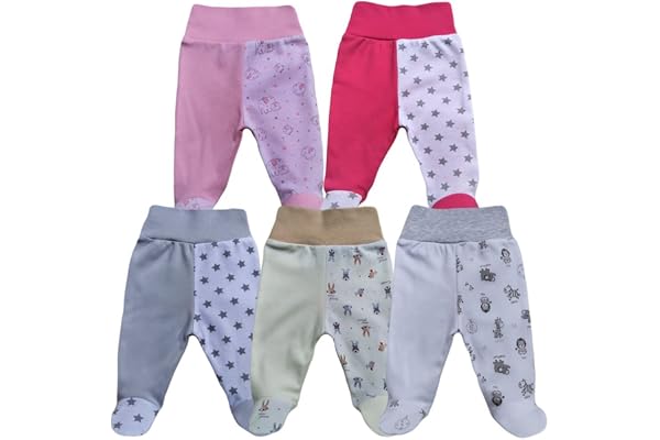 Parent MEA BABY Unisex babybyxor med fot Babybyxor med fot 5-pack
