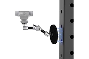 AYIZON Support magnétique pour webcam, bras magique de 18 cm avec ventouse magnétique compatible avec les webcams Logitech C920s StreamCam Brio C925e C922x C930e C930 C920 C615