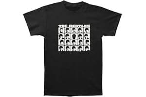The Beatles Men's Hard Days Night Faces Mono Short Sleeve T-Shirt