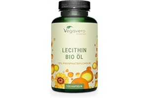Lécithine de Tournesol 1800 mg | BIO et VEGAN | 120 Gélules | Qualité Supérieure : Sans Additifs ni OGM | Vegavero®