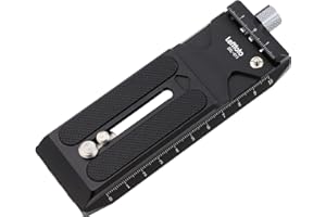 LEFTFOTO Płyta szybkiego zwalniania aparatu z zaciskiem Arca Swiss Style do DJI Cimbal Stabilzer RS2/RS3/RS3-PRO/RSC2, czarna.