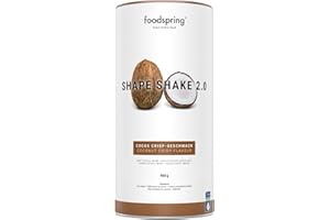 foodspring Shape Shake 2.0 Cocco Croccante - Sostituto pasto completo per il controllo del peso con proteine premium, solo 209 kcal per porzione, senza glutine - 900g