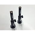 TMC 2 x Anodized Aluminium Stage stands with locking nuts, with 2 x 4 inserts. Carp