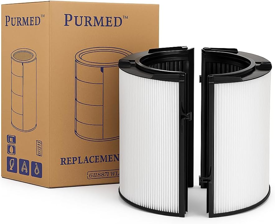 Purmed Hepa Filtre + Karbon Filtre Dyson ile Uyumlu HP04 TP04 DP04 PH04 HP09 TP09 HP07