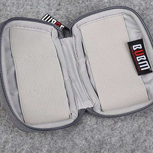BUBM Soft Mini Tasche Aufwahrungstasche mit 6 Kapazität für USB Drive Shuttle (Grau) - 5