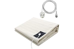 RACKBONE Grounding Sheet Silver Conductive Earthing Sheet with UK Connection Cord for Better Sleep(39x80in)