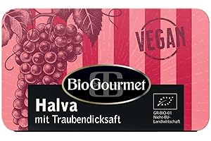 ‎BIOGOURMET BioGourmet Veganes Halva aus Griechenland, mit Traubendicksaft gesüßt, Bio, 1 x 75 g