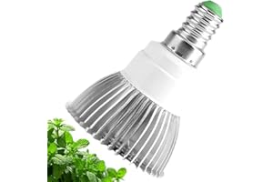 Esoes Lámpara para plantas, E27, E14, GU10, LED, 18 W, espectro completo, lámpara de cultivo para plantas de interior, flores, flores y verduras