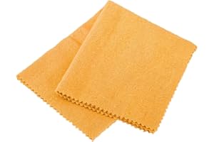 Eichmüller since 1950 Chiffon de nettoyage pour l'or 30 x 24 cm Pour le nettoyage et l'entretien des bijoux en or Or jaune, or rose, or blanc, or rouge Orange