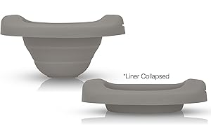 Kalencom Potette Plus Faltbare wiederverwendbare Einlage für den Heimgebrauch mit dem 2-in-1 Potette Plus Töpfchen (separat erhältlich) (Grau)