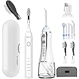 Munddusche, Munddusche Testsieger 2024, Elektrischer Zahnreiniger,39000 VPN Schallzahnbürste, Ideal für Mundorthese, IPX7 Ele