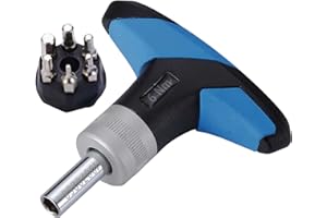 BBB Cycling Bike Torque Wrench Spanner I 5 Hex Key Set Mini Torque Wrench I T25 Torx Hand Tool I TorqueFix BTL-119, Black/Blue